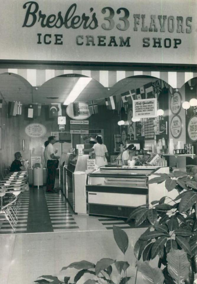 Bresler's 33 Flavors Ice Cream / Multiple Chicagoland area locations  (1927-1987)